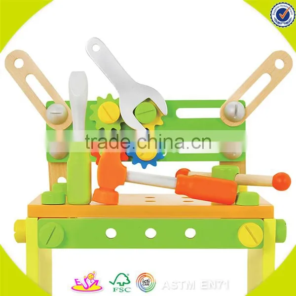 2017 Wholesale Cartoon Baby Wooden Screw Toy W03C020 photo-6