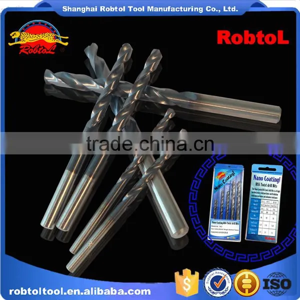 6pcs Nano Nitrogen Aluminum Titanium Coating Straight Shank Hss Twist Drill Bits Cobalt Fully Ground Bright Finish Drilling photo-5