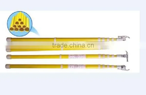 8-12M Telescopic Hot Stick/ Fiberglass High Voltage Operating Rod Stick MADE IN CHINA photo-5