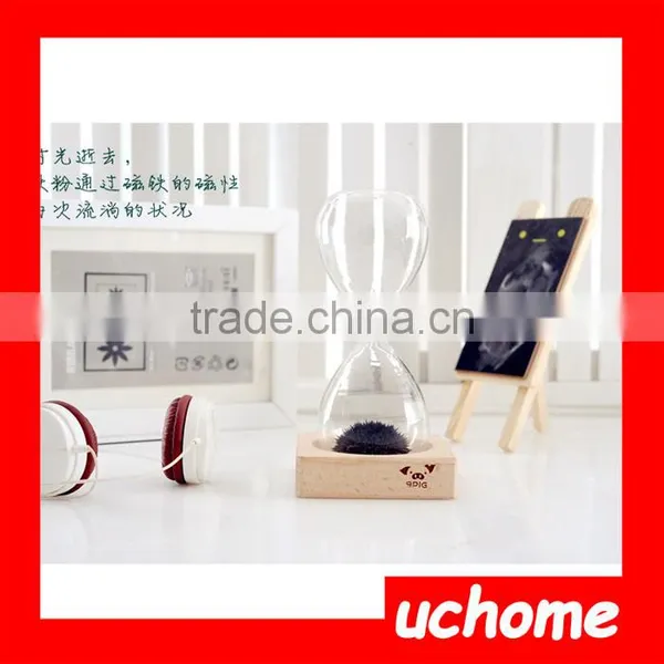 UCHOME New Creative Wooden Holder Magnet Hourglass photo-5