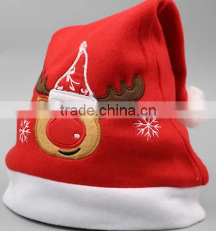 Christmas Party Red And White Cap For Claus Dress Costume Holiday Santa Hat photo-2