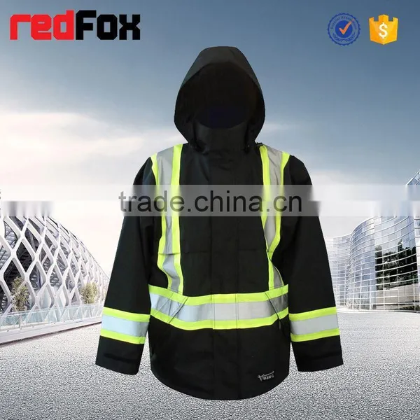 High Visibility Reflective Safety Pvc Raincoat photo-6