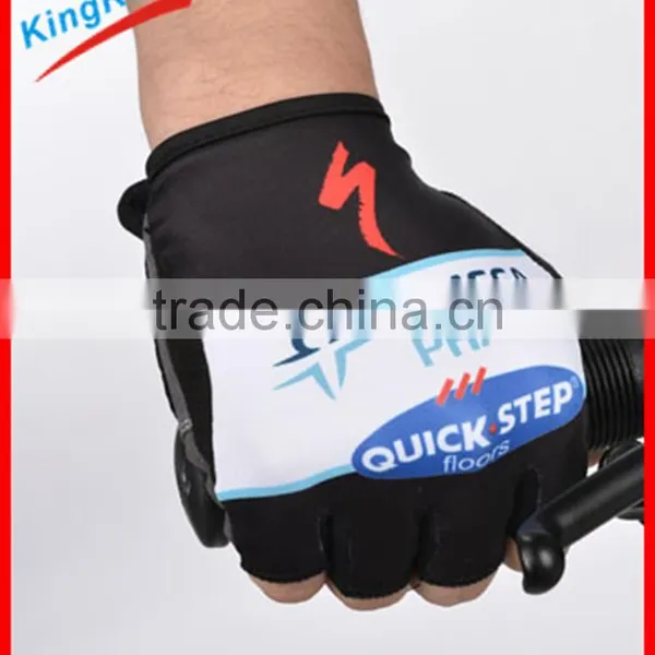 Wholesale Leisure Travel Bicycles Fingerless Gym Cycling Gloves Custom photo-3