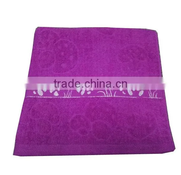 Dark Color High Quality Solid Color Cotton Bath Towels photo-4