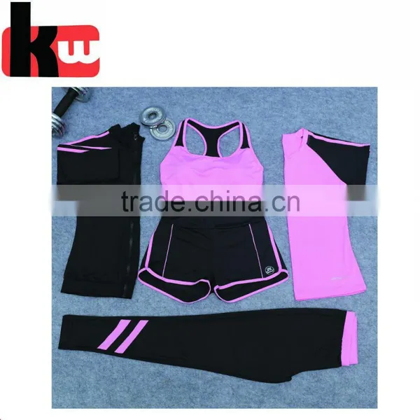 Women Fitness 95%Cotton 5%Sandex Custom Yoga Sets for Ladies photo-2