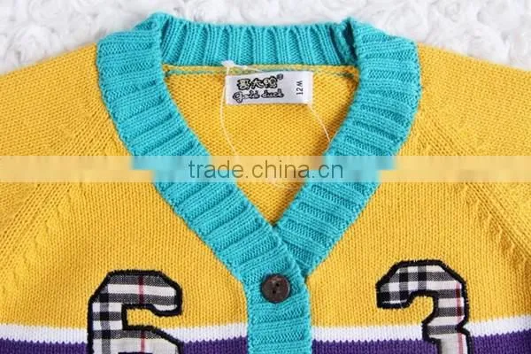 High Quality Kids Winter Sweater Boys Stripe Cardigan photo-4