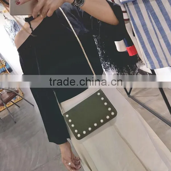 Zm50298b New Style Single Shoulder Lady Chain Bag Fashion Pure Color Small Women Bags photo-3