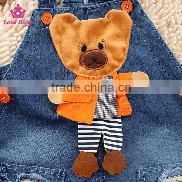 Fashion Baby Summer Pants Children Denim Short Overalls Kids Strap Jeans Pants photo-2