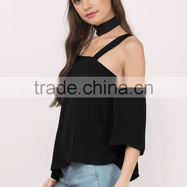 2017 Latest Fashion Design Lady Clothing Summer Top Women photo-3