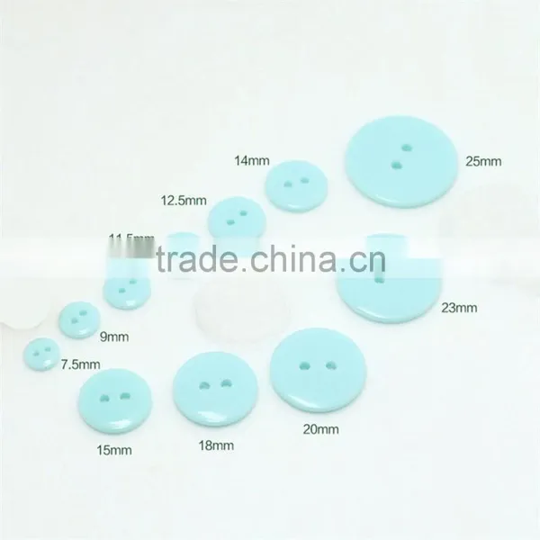 Colorful Different Size 2-Holes Decorated Buttons Craft Plastic Button Round photo-5