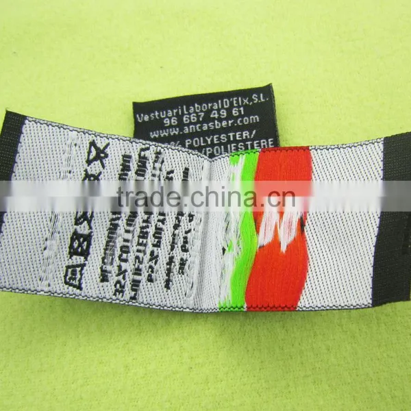 Black Center Folding Washing Care Clothing Labels and Tags photo-2