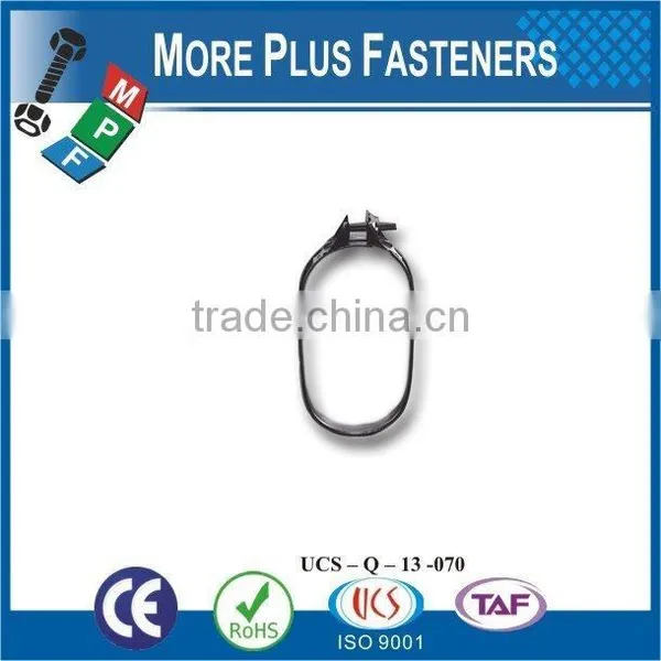 Made in Taiwan Stainless Steel Thin Hose Clamp Flexible Hose Clamp Oval Shaped photo-3