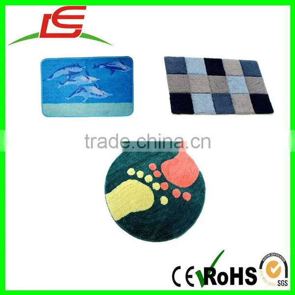 wholesale hand tufted soft plush bath bathroom rug