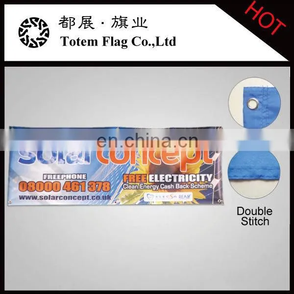 2015 Custom Advertising Outdoor Cheap Hanging Banner With Grommet photo-4