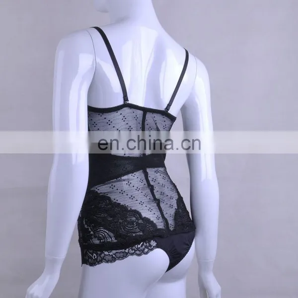 Hot Sale Black Lace Transparent Sexy Camisole photo-4