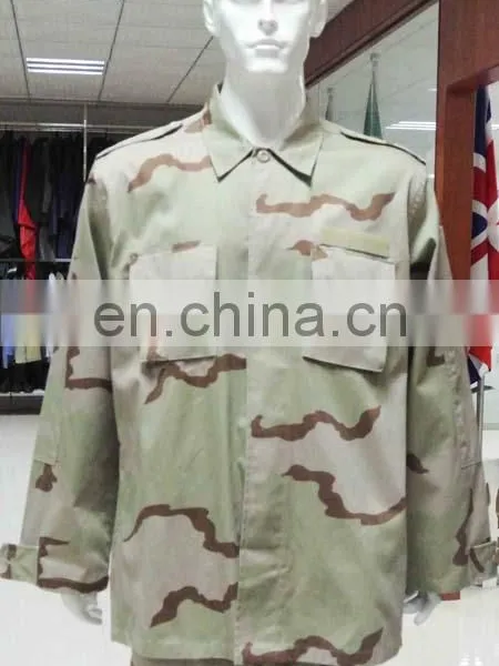 Cheap Custom Three Color Desert Camouflage Military Clothing for Sale photo-3