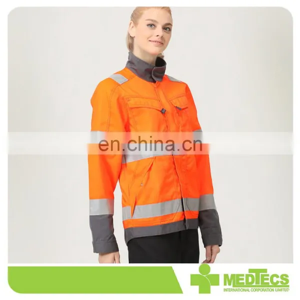 Orange High Vis Customized Safety Work Jacket for Construction photo-2