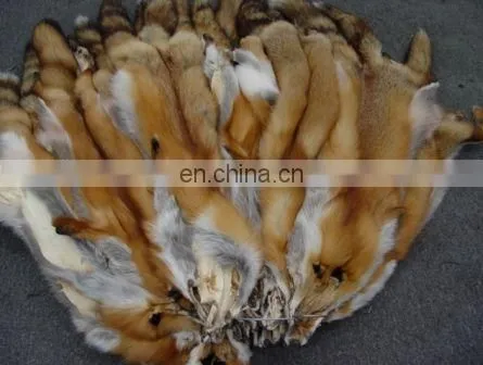 100% Real Tanned Red Fox Fur Skin/ Red Fox Fur Pelt For Garment photo-3