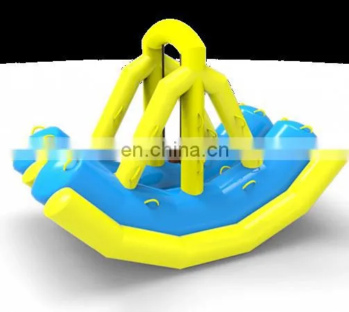 2017 Newest Design Commercial Double Row Water Park Inflatable Seesaw Game photo-2