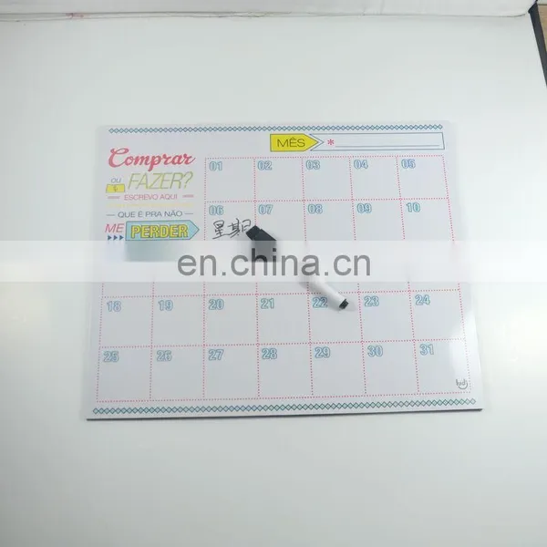 The Calendar Writing Board , Fridge Magnet Board With Mark Pen