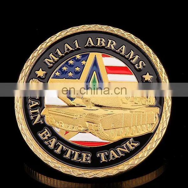 Custom Best Selling Gold Plated Color Filled in American Style Coin photo-5