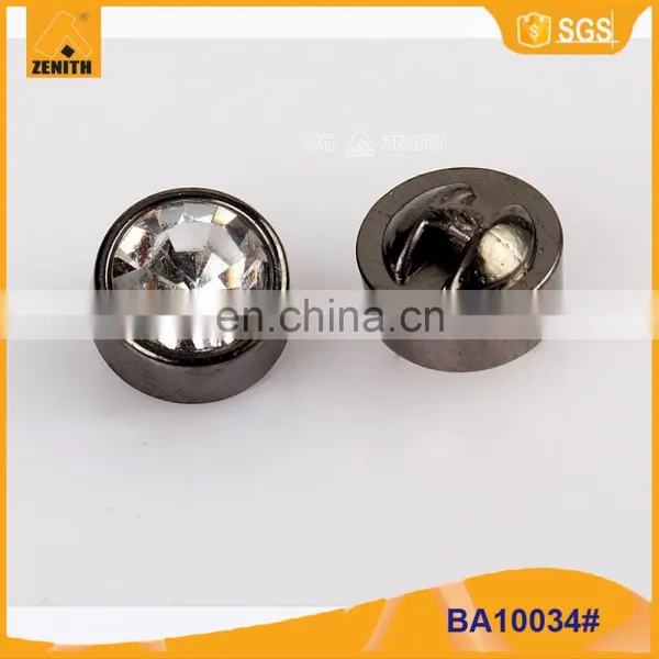 Plastic Round Rhinestone Shank Button BA60134 photo-2