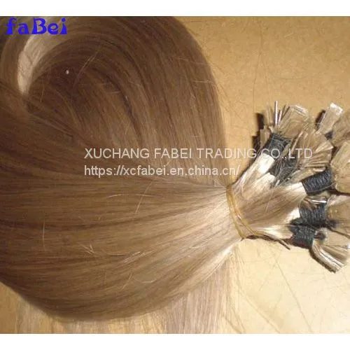 Italy Keratin Fusion Hair Extensions Remy Cuticles Intact Straight Nail U I V Flat Tip Hair Extension photo-4