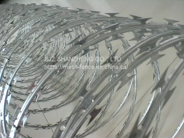 Hot Dipped Galvanized Razor Barbed Wire Security Fence Wire photo-3