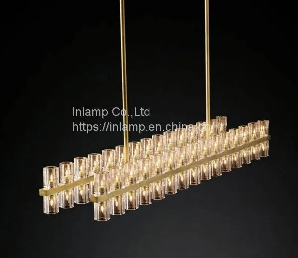 Luxury New Design Gold Iron Circle Chandelier With Crystal Lampshade photo-3