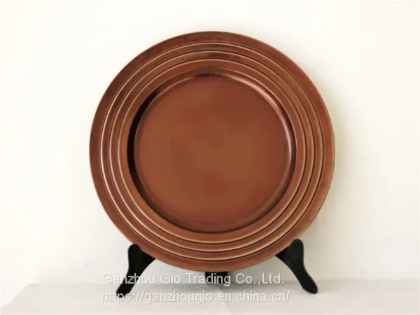 Plastic Charger Plate,christmas Decoration Plate Charger Plate Made in China YF-60069