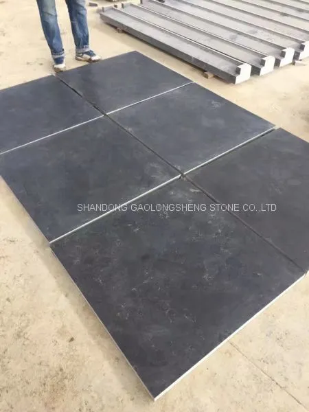 Blue Limestone Flaggings Steps, China Blue Limestone, Grey Blue Limestone Wall Coverings Claddings,blue Limestone Worktops photo-4