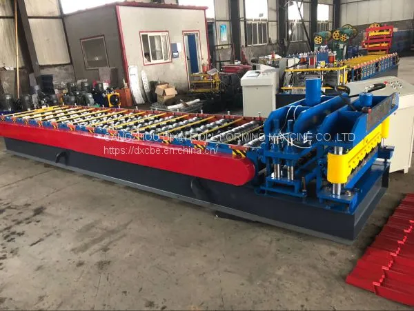 Cangzhou Dixin Metal Roofing Sheet Glazed Tile Iron Sheet Cold Roll Forming Making Machine Price photo-4