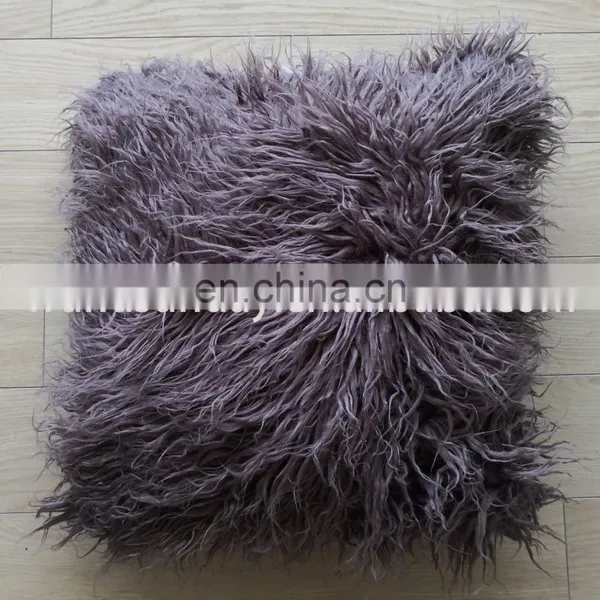 Faux Sheepskin Cushion Cover,Good Quality Fashion Sofa Chair Fake Fur Cushion photo-2
