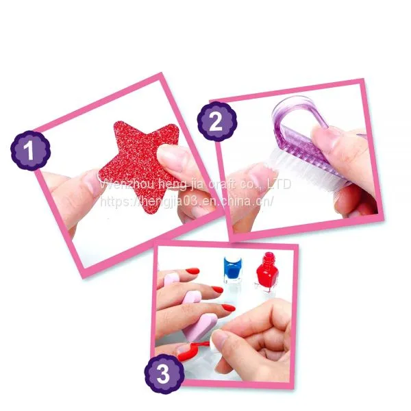 Girls Makeup Toy Set 29 Pcs DIY Nail Art Toys For Kids photo-2
