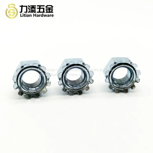 China Factory Wholesale Carbon Steel Galvanized #6-32 K Nut photo-3