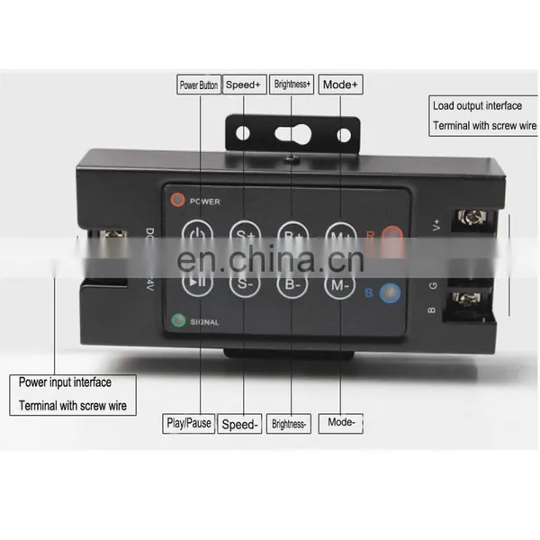 8 Key RF RGB Controller DC 12V 24V RF Wireless Dimmer LED Controller For Lighting String LED Strip photo-3