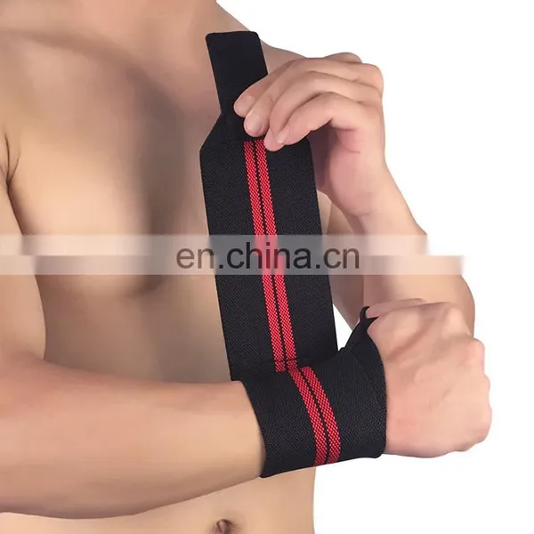 Hampool Custom Elastic Safety Heave Duty Weightlifting Fitness Lifting Support Protector Gym Wrist Wraps photo-6