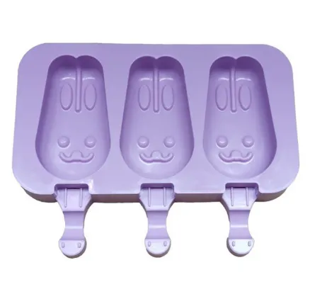 New Silicone Ice Cream Mold Popsicle Molds Ice Cube Tray DIY Homemade Cartoon Ice Cream Popsicle Ice Pop Maker Mould With Stick photo-5