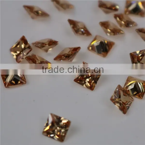 High Quality Wholesale Incomparable Beautiful 0.8mm Princess Cut Light Peach Ziron for Decoration Saree photo-2