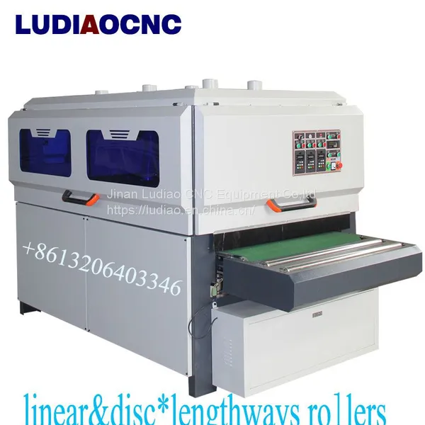 1300mm Width 8 Rollers Wood Sanding Brush Machine Mdf Cabinet Wood Polish Brush Sanding Machine photo-5