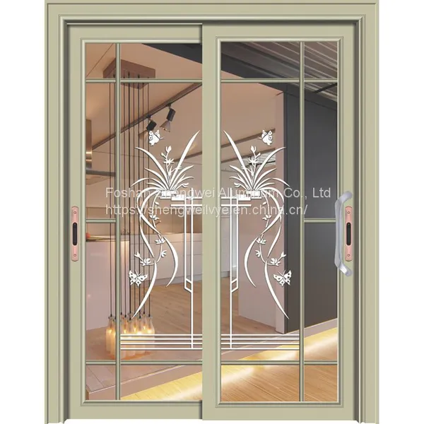 Aluminium Alloy Indoor Sliding Door Modern Design of Patio Glass Doors Aluminum Sliding Doors photo-2