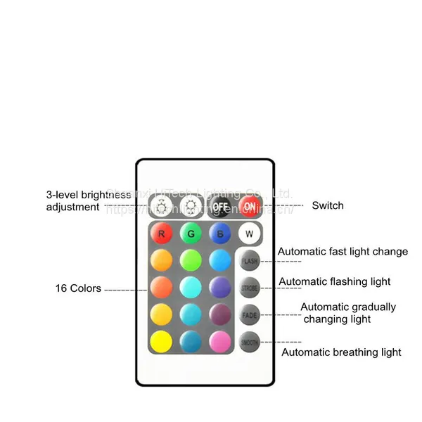 Portable USB Rechargeable Table Lamp 16 Color Change With Remote Control Glowing LED Square Ball Night Light photo-5