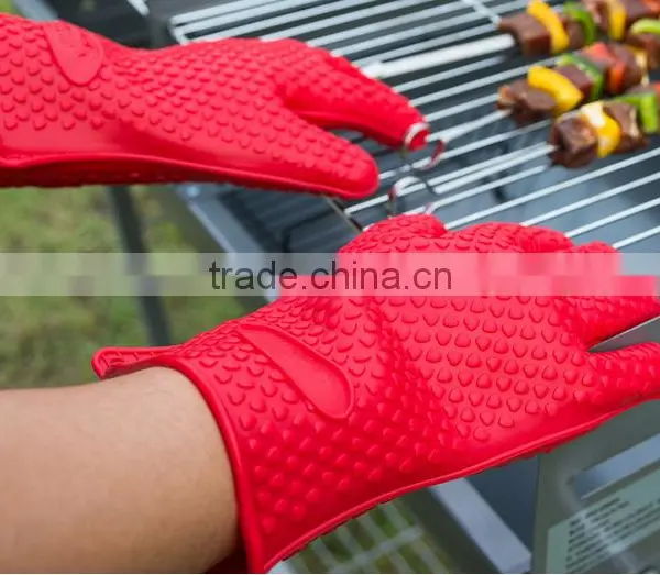 Silicone Heat-resistant Grilling Oven Baking Gloves photo-2
