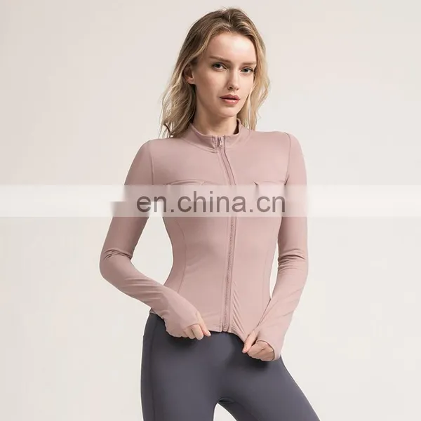 Women Gym Sport Wear Fitness Training Yoga Suit Jacket photo-3