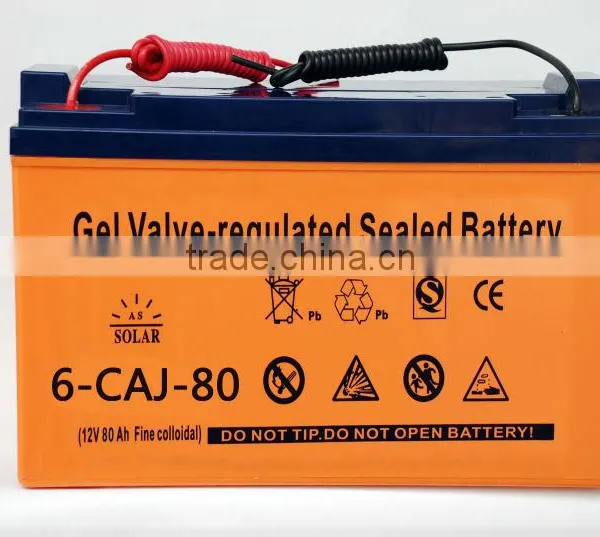 Long Cycle Life 24AH To 250AH Gel Solar Battery for Solar Street Light Quality Choice