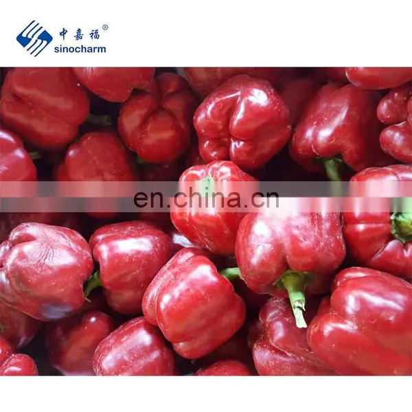 BRC A Approved IQF Vegetable Whole Sweet Pepper Cup Frozen Red Bell Pepper From Sinocharm photo-4