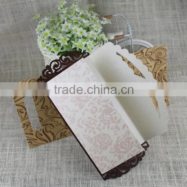 Wedding Favor Exquisite Custom Wooden Laser Cut Heart Wedding Invitations photo-5