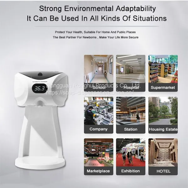 Commercial Wall Mounted 430ml Automatic Hand Sanitizer Alcohol Liquid Foam Spray Soap Dispenser photo-4