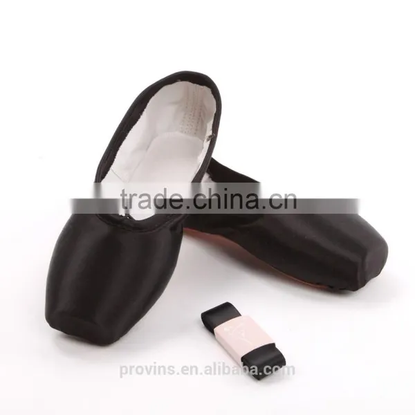 Satin Ballet Pointe Shoes, "Moonlight"Pointe Shoes With Wide Width High Box (5221B) photo-5