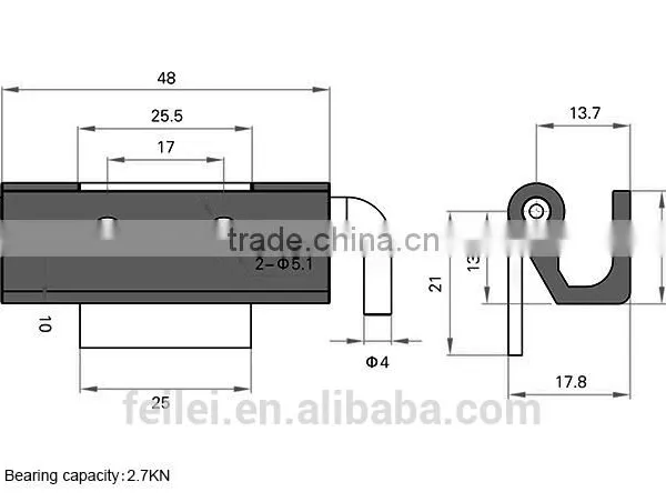 High and Low Voltage Industry Box Use Hinge With Zinc Plated photo-6